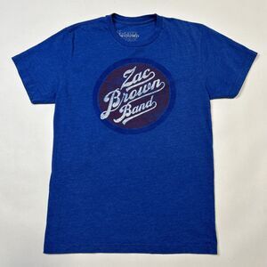 ZAC BROWN BAND 2015 Official "Jekyll & Hyde" Tour Dates T-Shirt Size Small Blue
